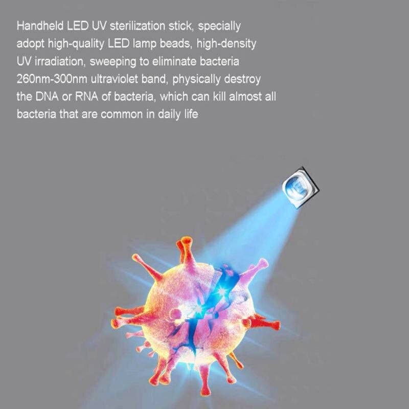 50W Disinfection UV Lamp Home LED Ultraviolet Germicidal Disinfect Virus Lights