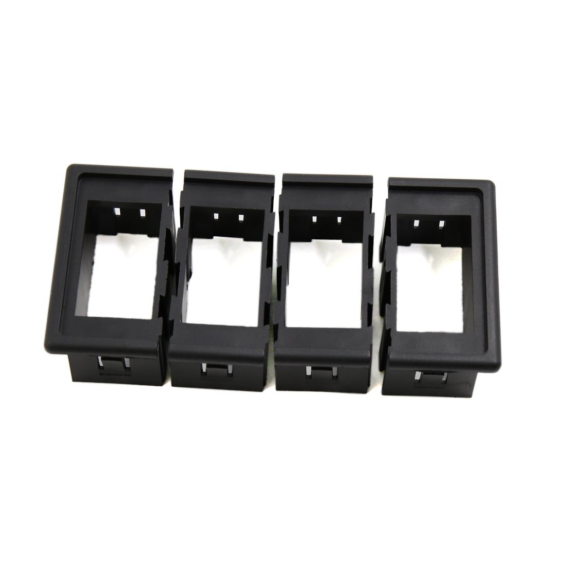 Uxcell 4 stuks zwarte kunststof afdeklijst voor elektrische raamschakelaar