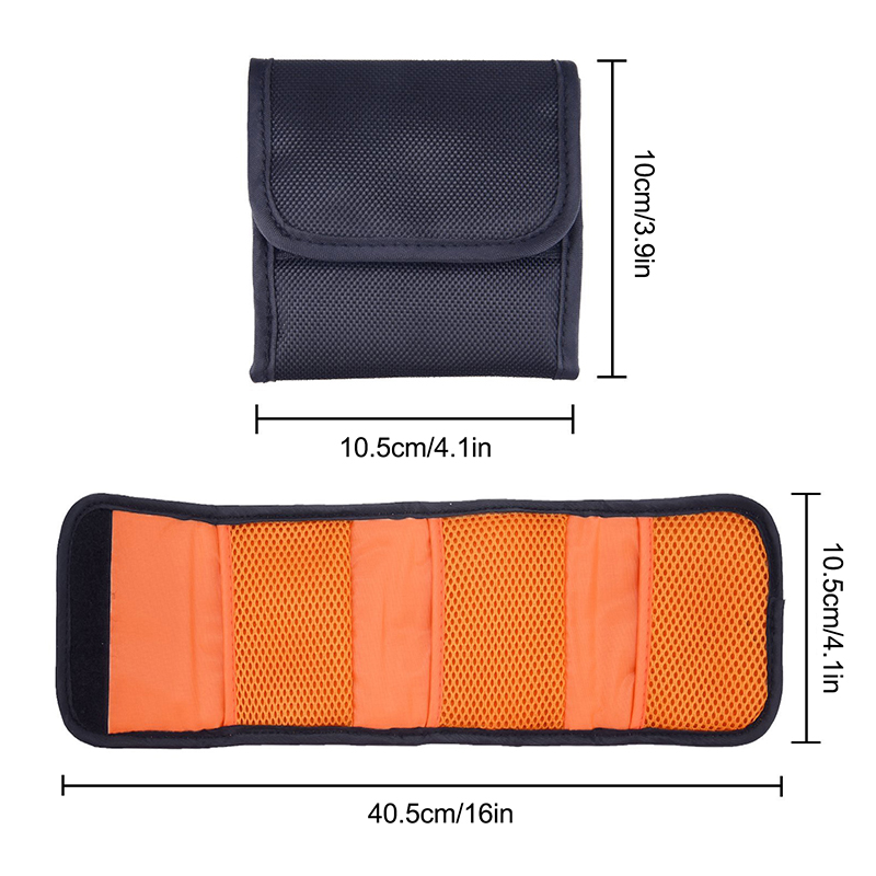 Pokrowiec na Filtr Obiektywu Aparatu - 3 Kieszenie - Na Filtry 82mm ND UV CPL - Etui Portfel