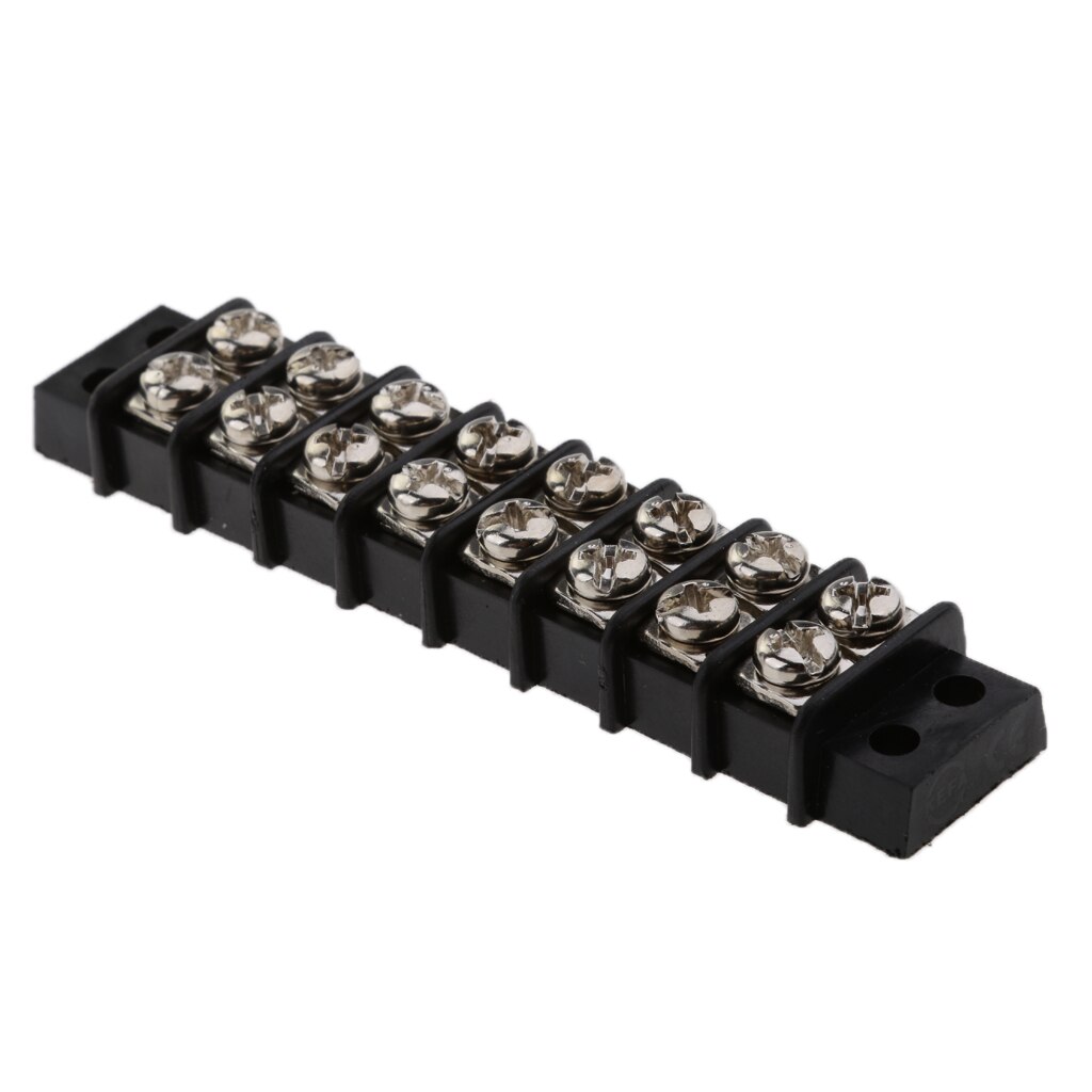 8 Gang Screw Terminal Block With Nickel Plated Brass Contacts For Boats