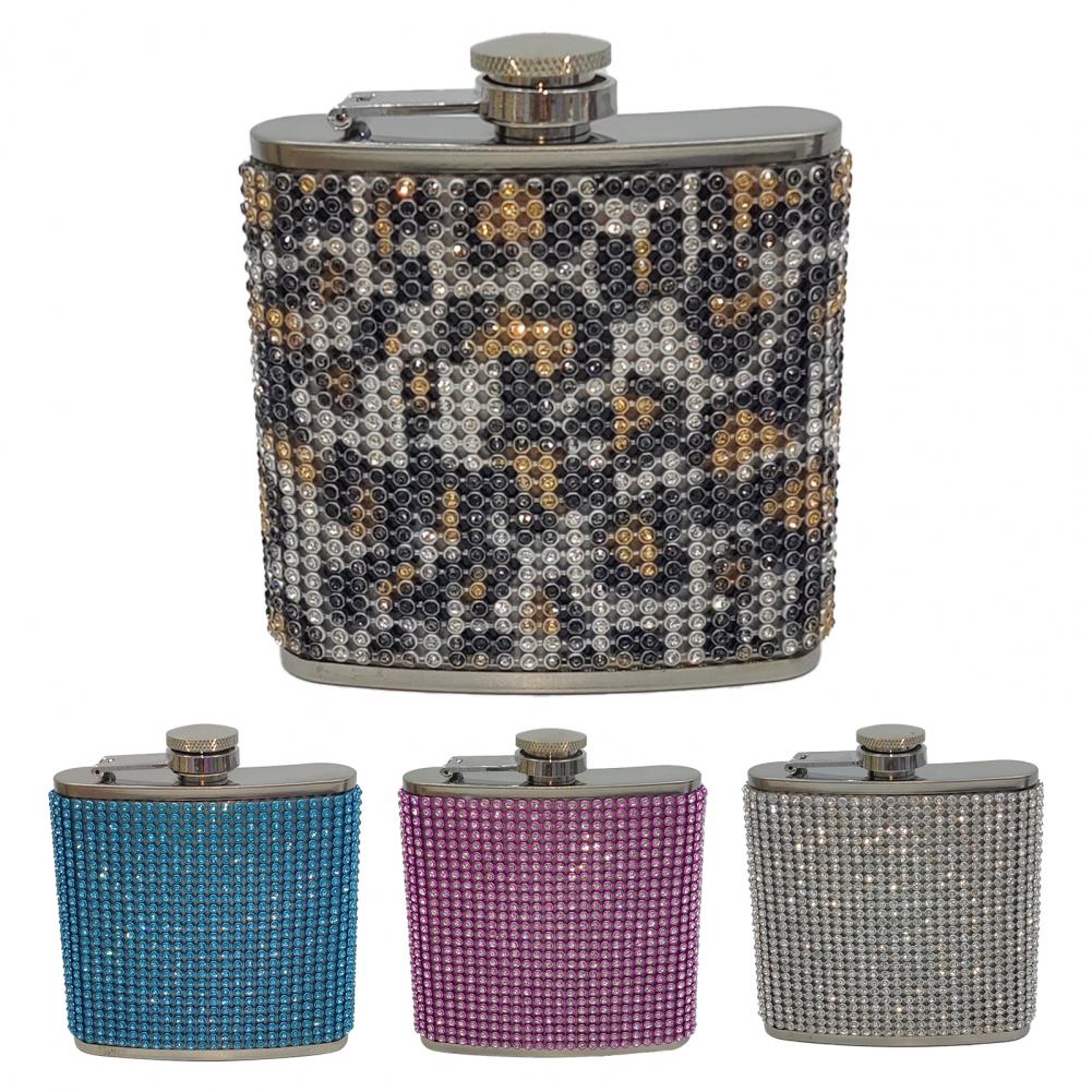 stainless steel with diamond hip flask ,Special hip flask for Ladies Anti Wine Flask for Household 180ml