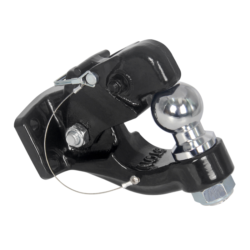8Ton 17600lbs Heavy forged trailer hook With a 50mm or 2inch ball head and a load of 7700lb trailer towing device