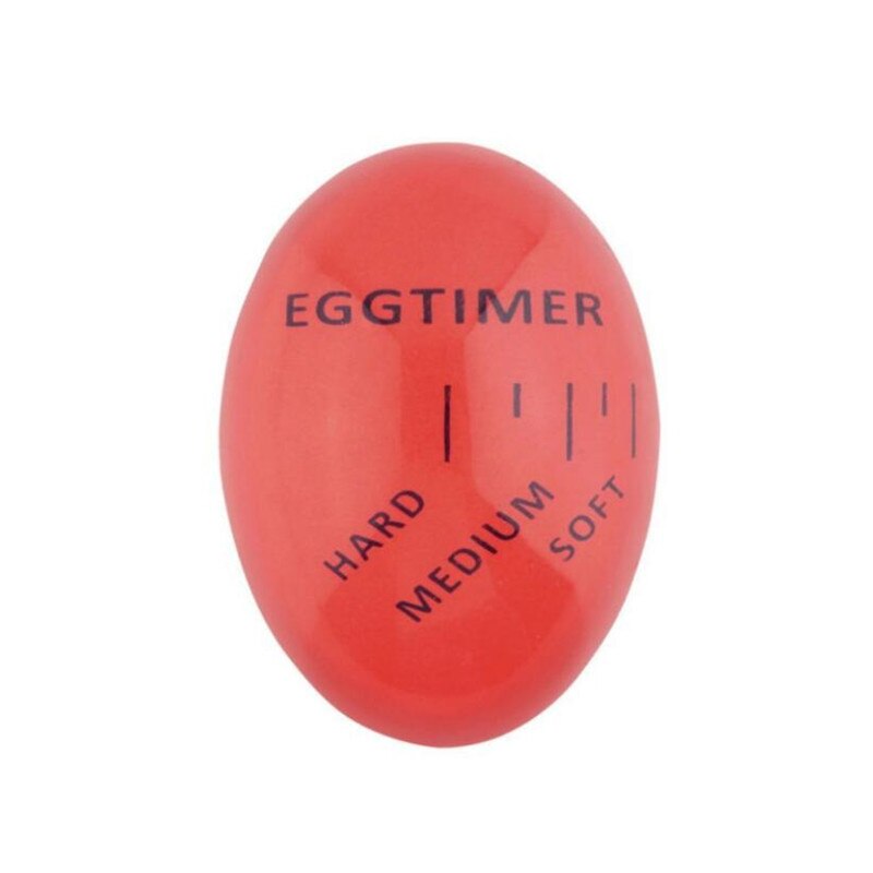 1pcs Egg Perfect Color Changing Timer Yummy Soft Hard Boiled Eggs Cooking Kitchen Eco-Friendly Resin Egg Timer Red timer tools