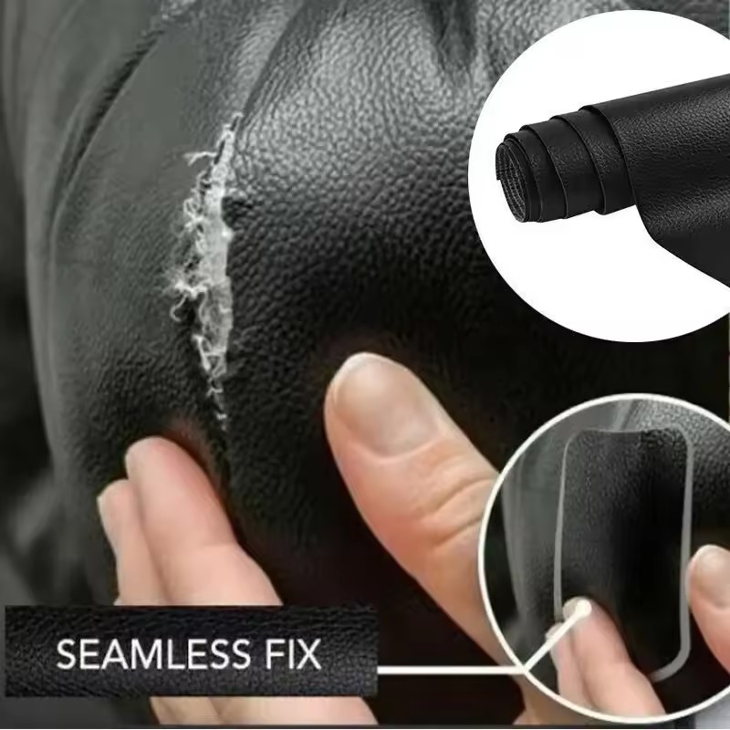 5M/rollo de cuero Protector de talón parches de cuero zapatillas zapatos almohadillas parche autoadhesivo reparación sofá parche DIY negro