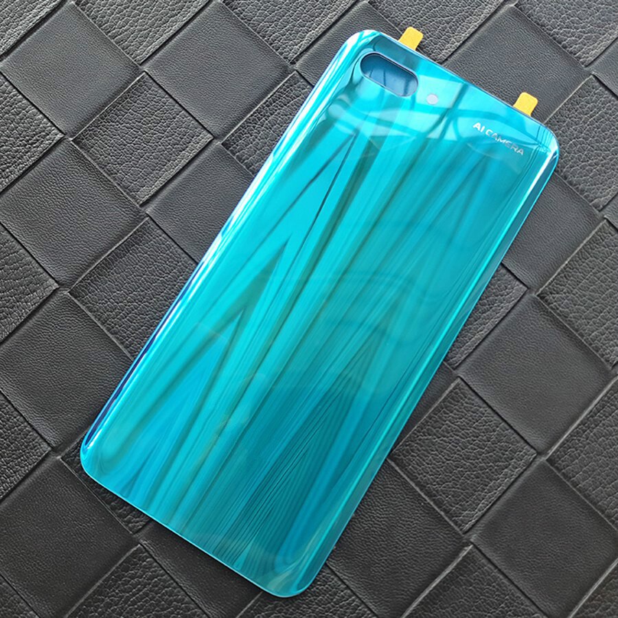 Takalasi huawei honor 10:lle takakannen kotelo takakameran linssillä honorille 10 paristoluukun takakannen col -l29 vaihto: Vihreä ilman linssiä