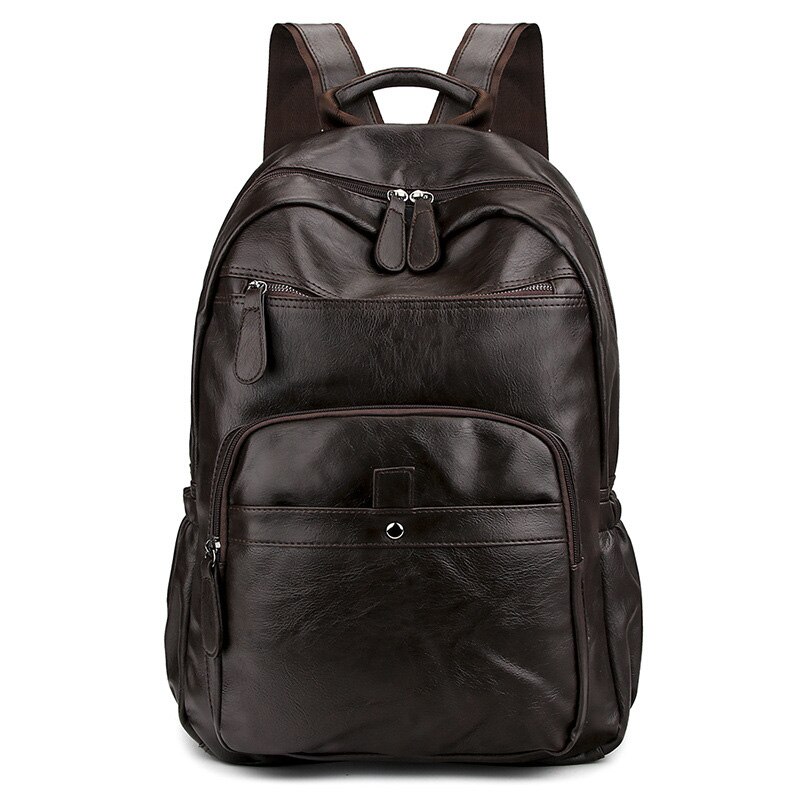 Homens mochilas de couro do plutônio do vintage portátil mochila moda masculina alta qualidade jovens couro: grown