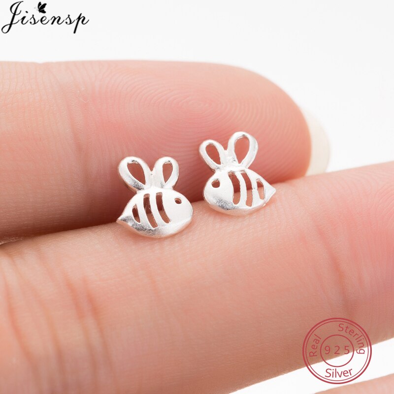 100% 925 Sterling Silver Earrings Stud for Women Girls Minimalist Jewelry Geometric Plane Butterfly Star Earring Party bijoux: FED120