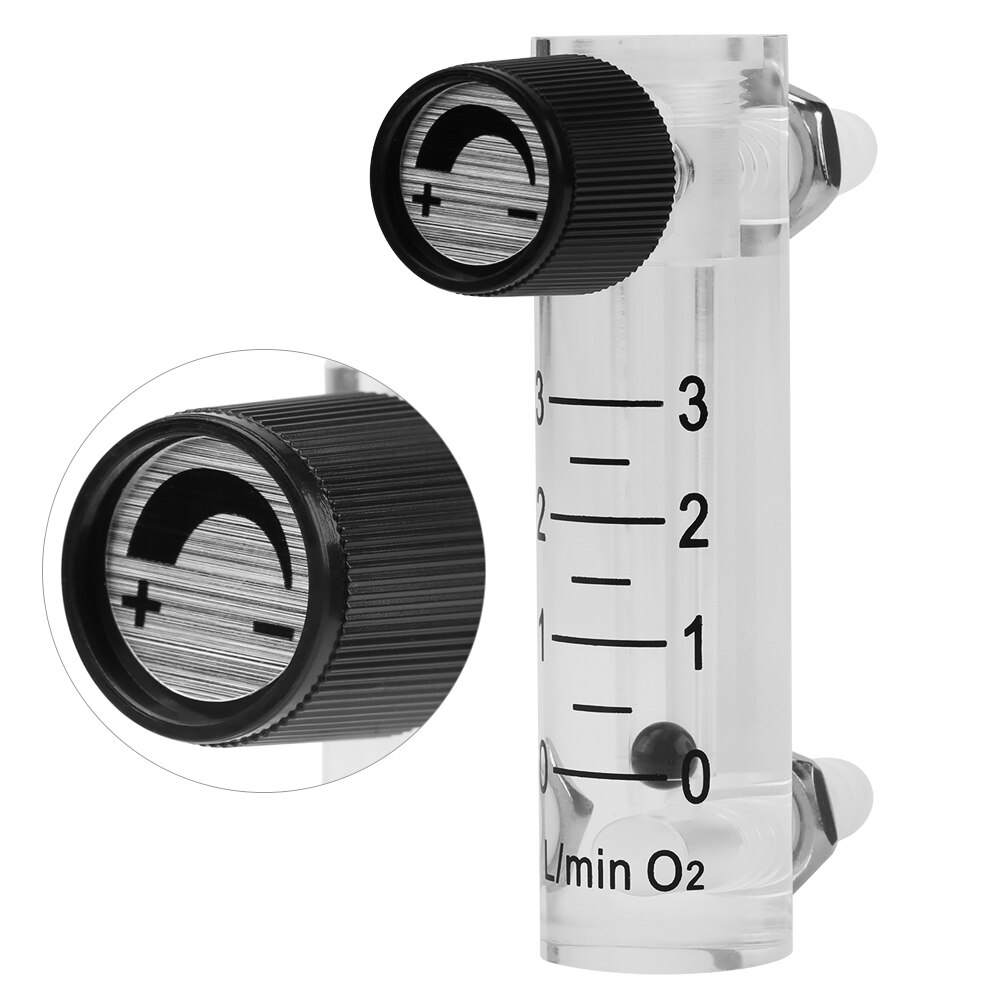 LZQ-2 Air Flow Rate Sensor Counter Gauge 0-3LPM Air Measuring Flowmeter Gas Oxygen Flow Indicator Meter Recorder