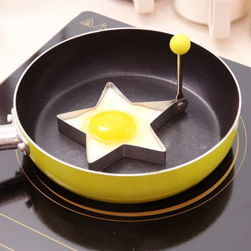 1 set Stainless Steel Fried Egg Mold Pancake Ring bluesky Heart start Round Shaper cooking tools kitchen accessories
