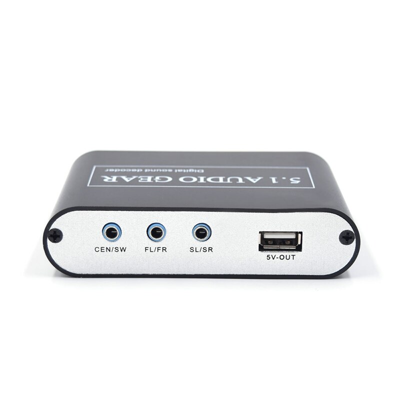5.1 o gir digital lyd o dekoder digital til analog o dekoder dac optisk koaksial usb-inngang  til 5.1ch analog(eu-plugg