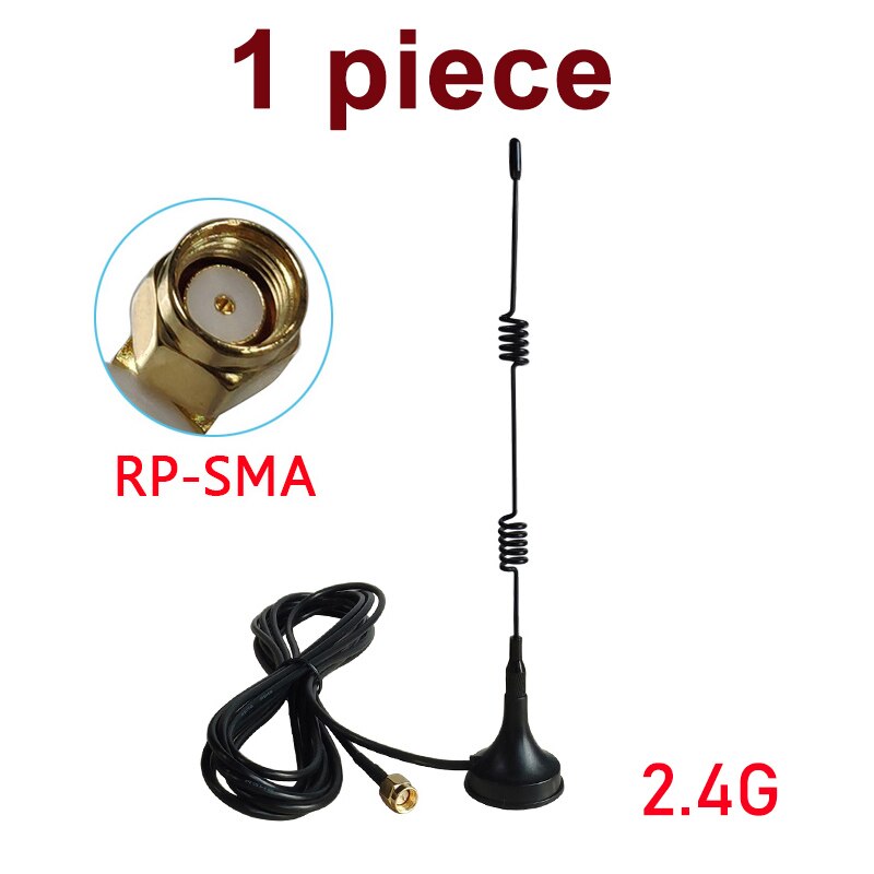 2.4Ghz Wifi Antenna SMA Male FEMALE RP-SMA 5dbi 2.4G IOT antena magnetic base Sucker antenne 3 meters extension cable wi-fi: 1PCS SMA FEMALE