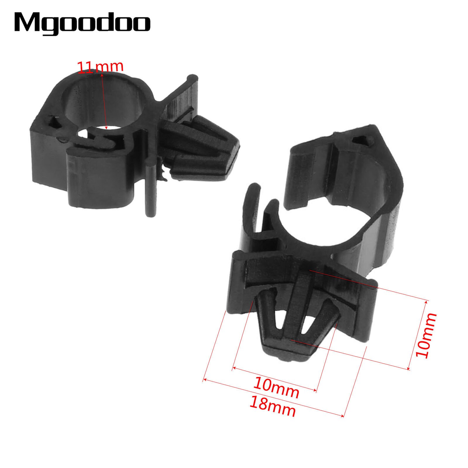 10Pcs Car Wiring Harness Fastener Clips For Car Route Fixed Clips Corrugated Pipe Tie Wrap Cable Clamp Oil Pipe Beam Line Clip