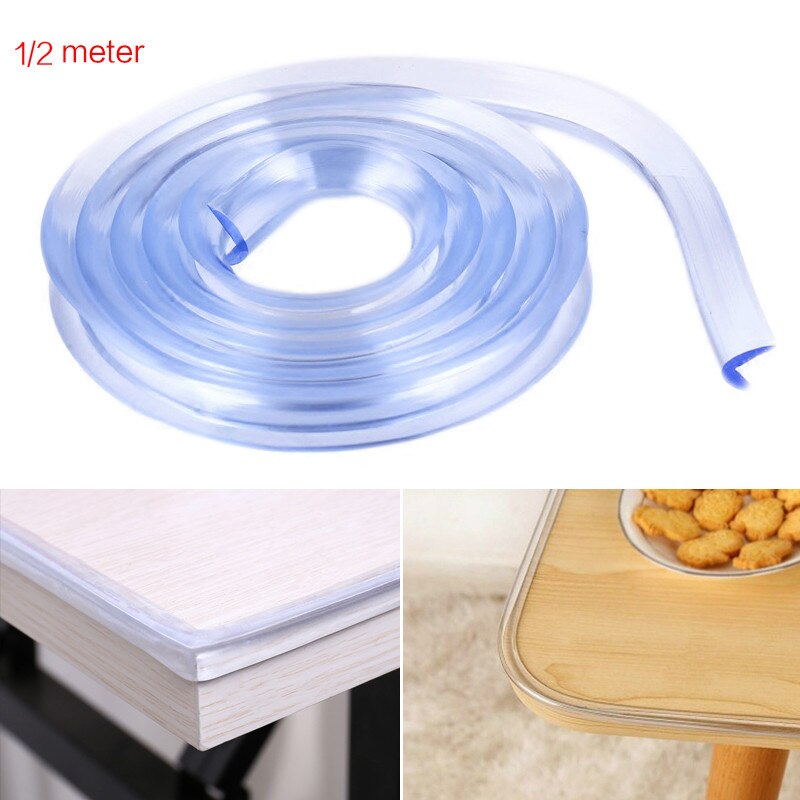 2M Baby Safety Table Desk Edge Transparent Edge Corner Protection Strip Baby Collision Proof Edge Guards Soft Softener Bumper