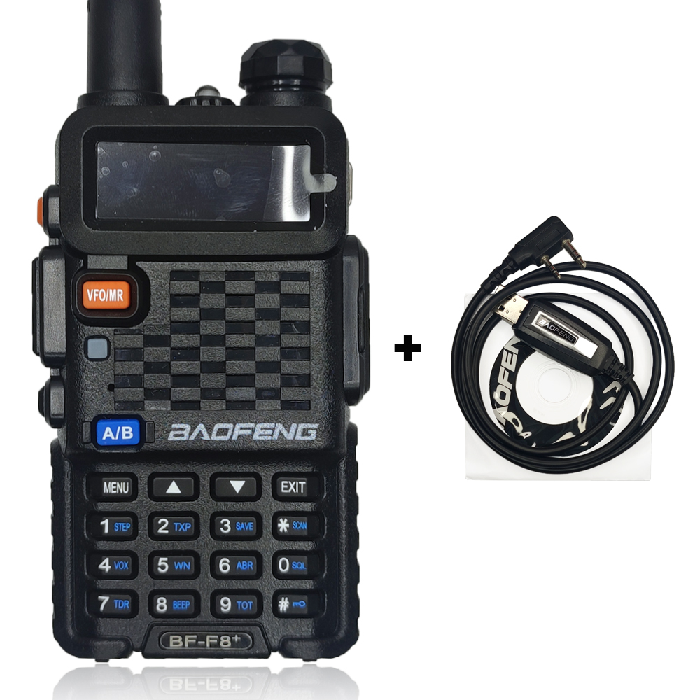 BAOFENG originale Walkie Talkie BF-F8 + Radio portatili bidirezionale 5W Dual Band 128CH 1800mAh amatoriale CB Ham Radio UV-5R aggiornato F8 +: YELLOW / Usb plug