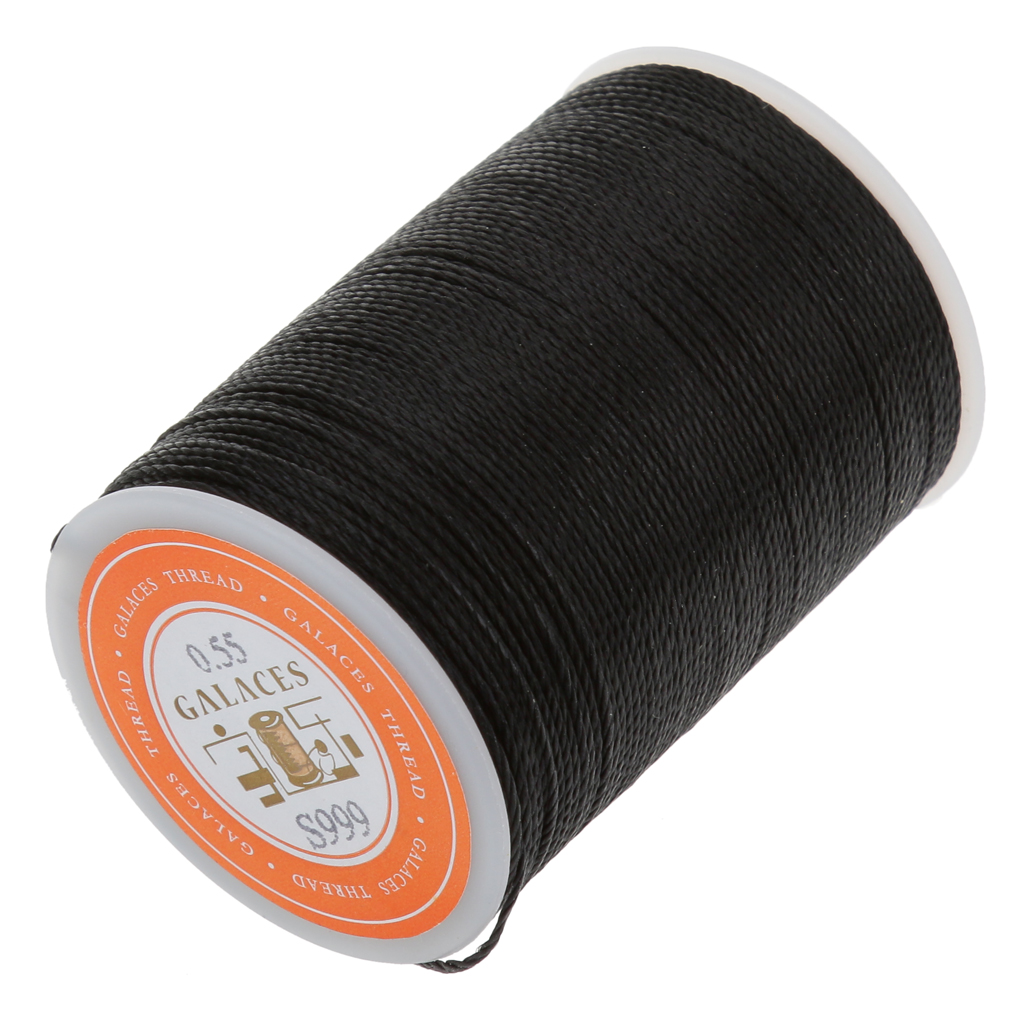 Nuevas de cuero trabajo artesanal costura redonda encerado cadena hilo 0,55mm para la cartera a bolsa 10 colores ropa fuerte hilo de coser