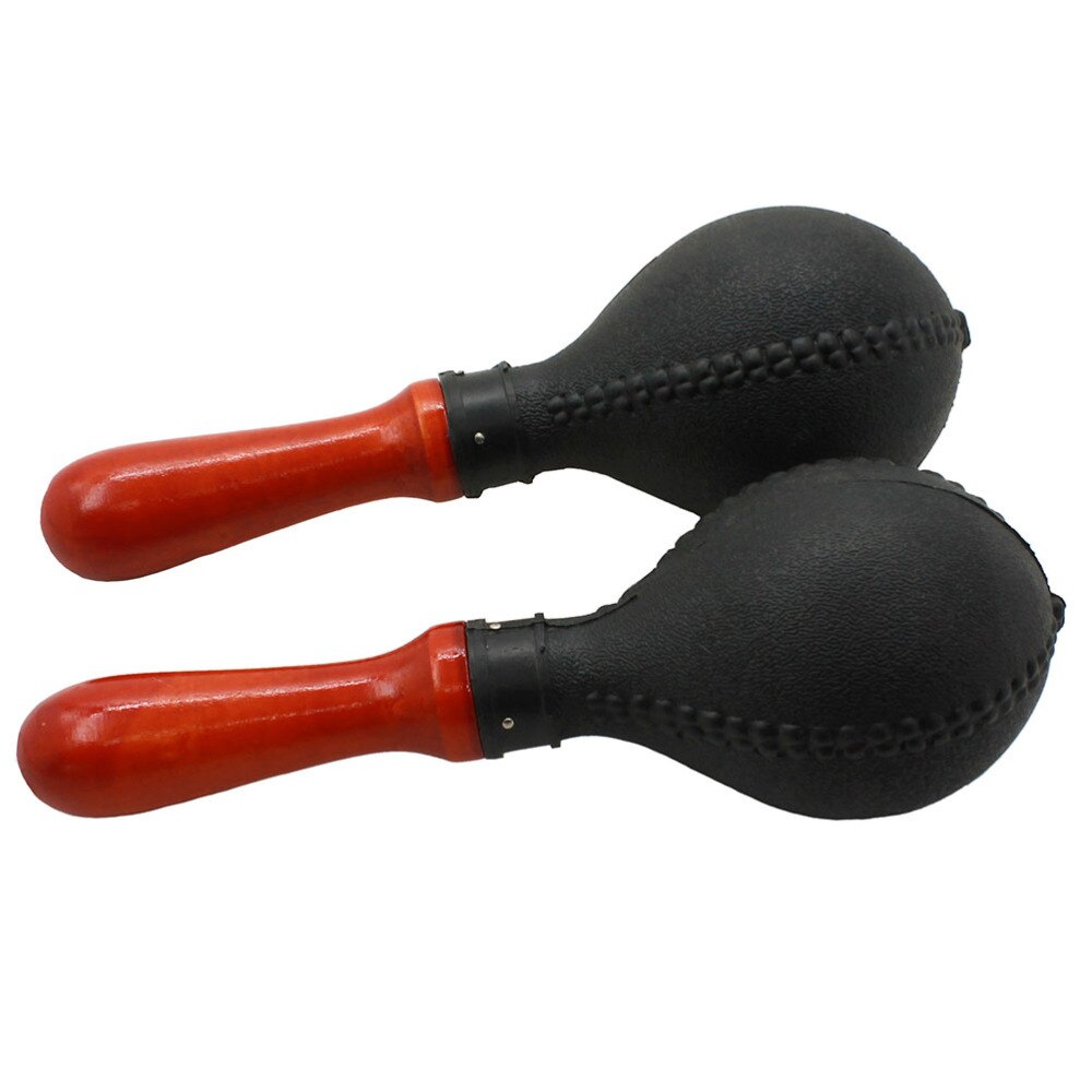 2 PCS Plastic Maracas Durable Funny Potable Small Rattle Shaker Plastic Maracas Toy Percussion Toys Noisemaker for Home: Default Title