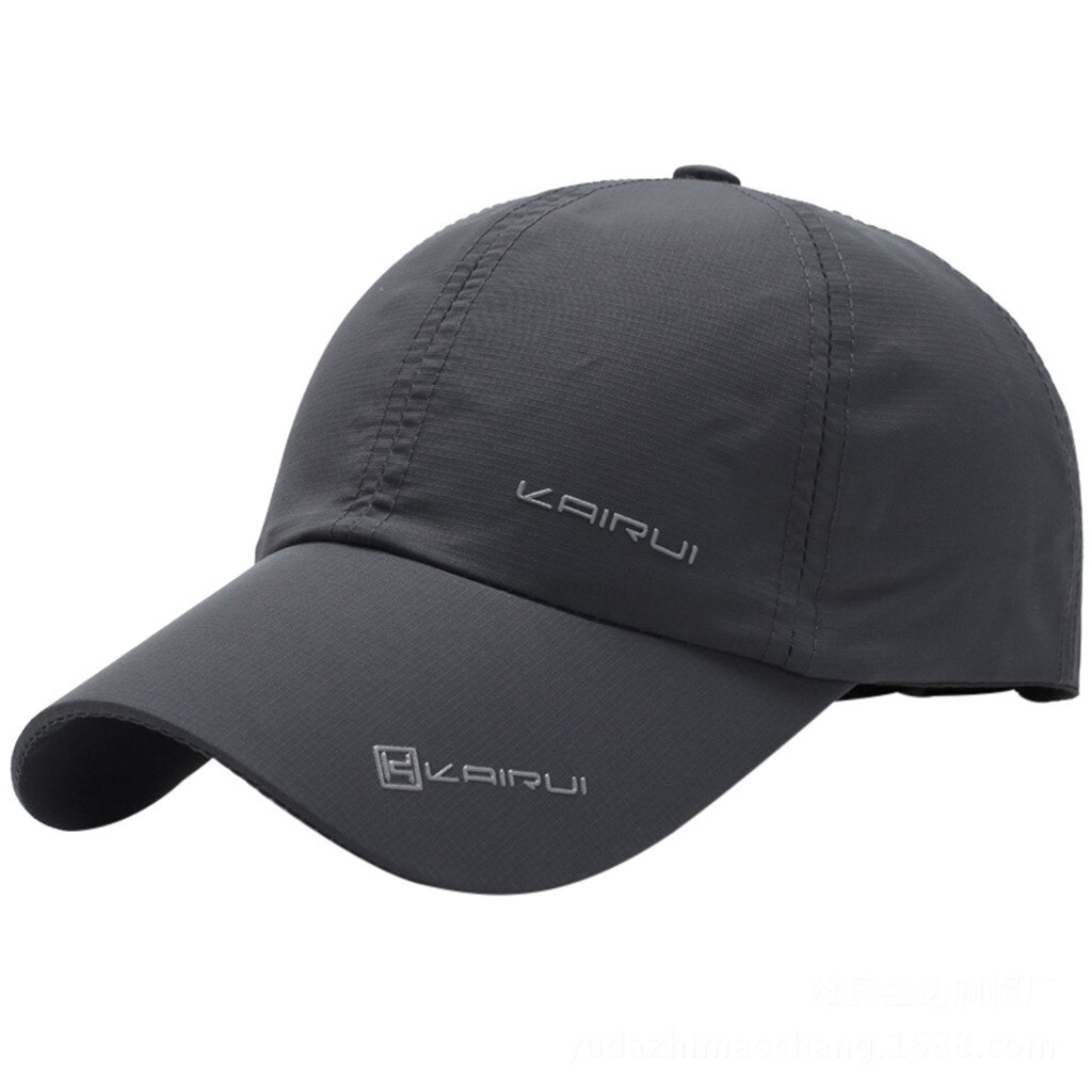 Sports Outdoor Hats Baseball Cap Man Baseball Hats Snapback Hats Sun Visor Hats Spring Summer Hat Dad Hats Outdoor Sport Hats: Dark Gray