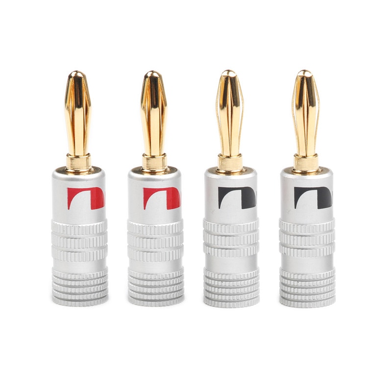 8 stks/set Banaanstekkers Nakamichi 4mm Banana Plug Voor Video Speaker Adapter Audio Draad Kabel Connector