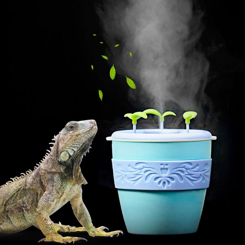 Humidificador de aire para Reptiles, nebulizador de aire para mascotas con carga USB para Reptiles, tortuga serpiente