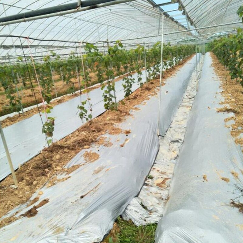 Multímetro de plástico negro y plateado para agricultura, 0,02mm de ancho, 1M, para invernadero, Control orgánico del calor, película de tierra, novedad