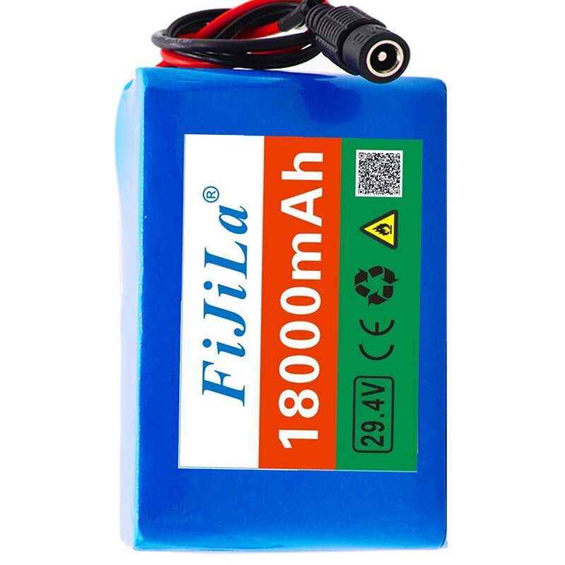 6s3p 24V 8Ah 18650 batería de litio de la batería 25,2 v 8000mAh de la bicicleta eléctrica, ciclomotor/eléctrico/Paquete de batería de iones de litio con cargador