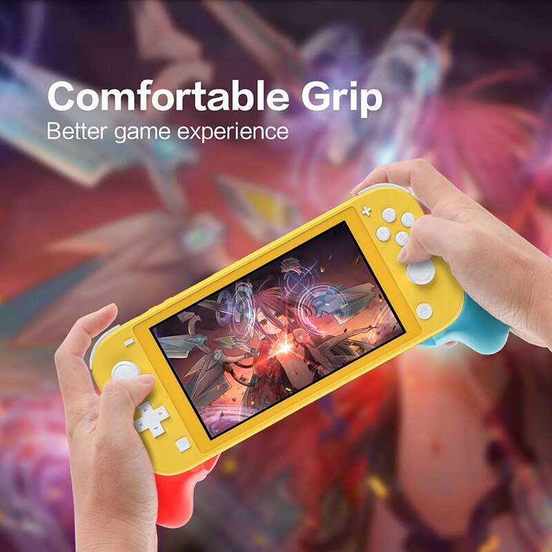 Hand Grip Voor Nintendo Schakelaar Lite, Ergonomisch Comfort Handvat Case Shockproof Beschermende Standhouder