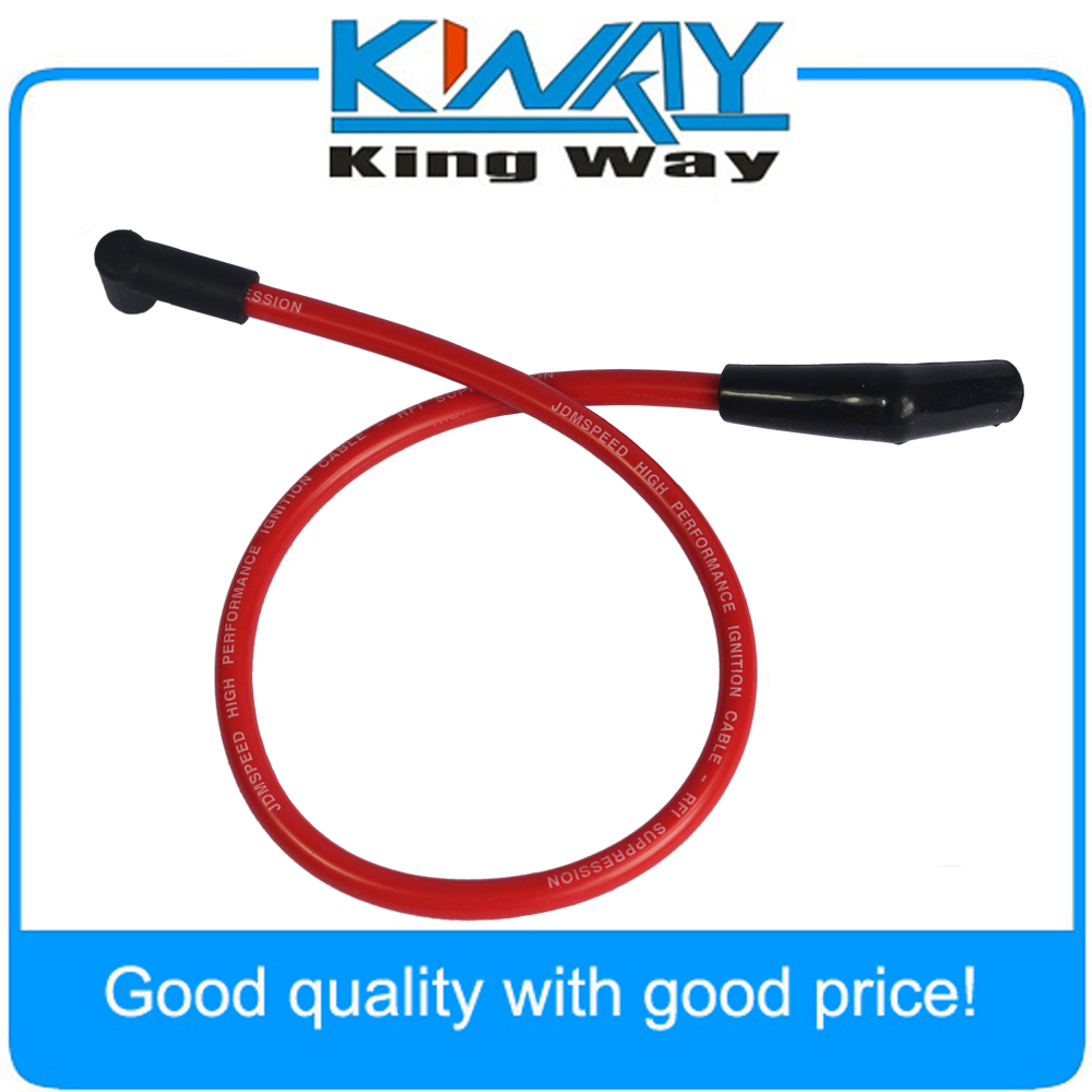 JDMSPEED – jeu de fils de bougie d'allumage rouge 10.5MM, adapté à Ford Mustang F150 5.0L 5.8L, SB SBF 302