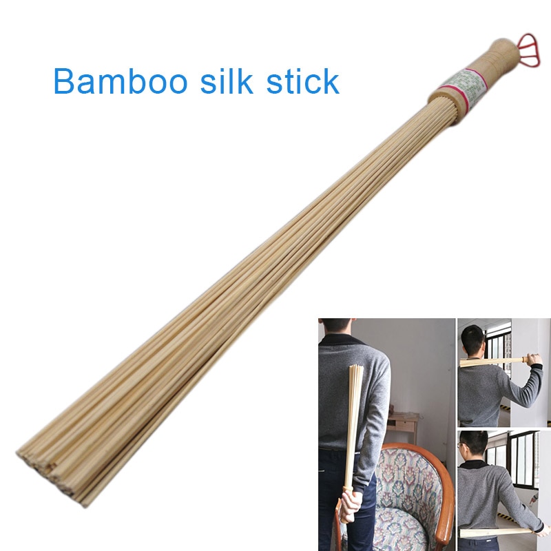 Naturlig bambus massage stick fitness stick beat guasha værktøj bambus kost lindre træthed krop tilbage slappe af sundhedspleje for gamle