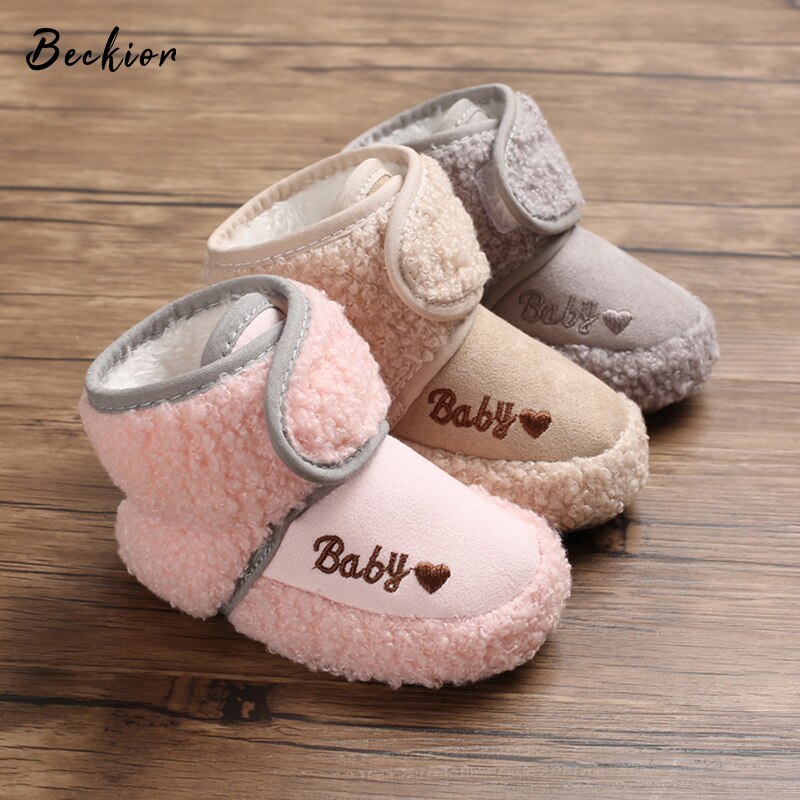 2021 scarpe da neonato per bambini stivaletti caldi invernali neonate stivaletti in cotone con punta tonda stivali da neve per ragazzi scarpe morbide di moda