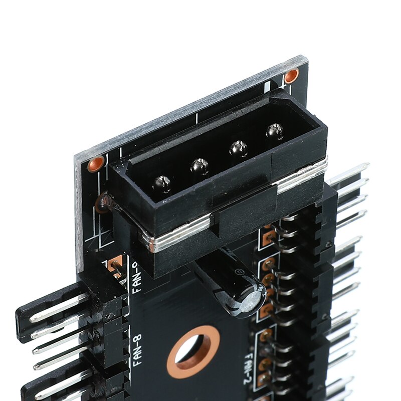 4Stift PWM Fan Hub Geschwindigkeit Regler Regler 12V 10 Weg Für Computer fallen Mit PWM Verbindung Kabel CPU Fan gewidmet Schnittstelle