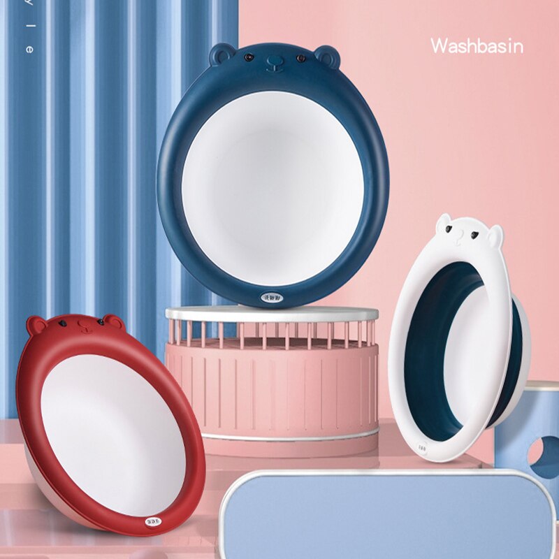 Lavabo pliable portable pour bébé | Lavabo pliable, baignoire lavage du visage, bacs de pieds pour enfant, lavabo dessin animé crabe ours en forme