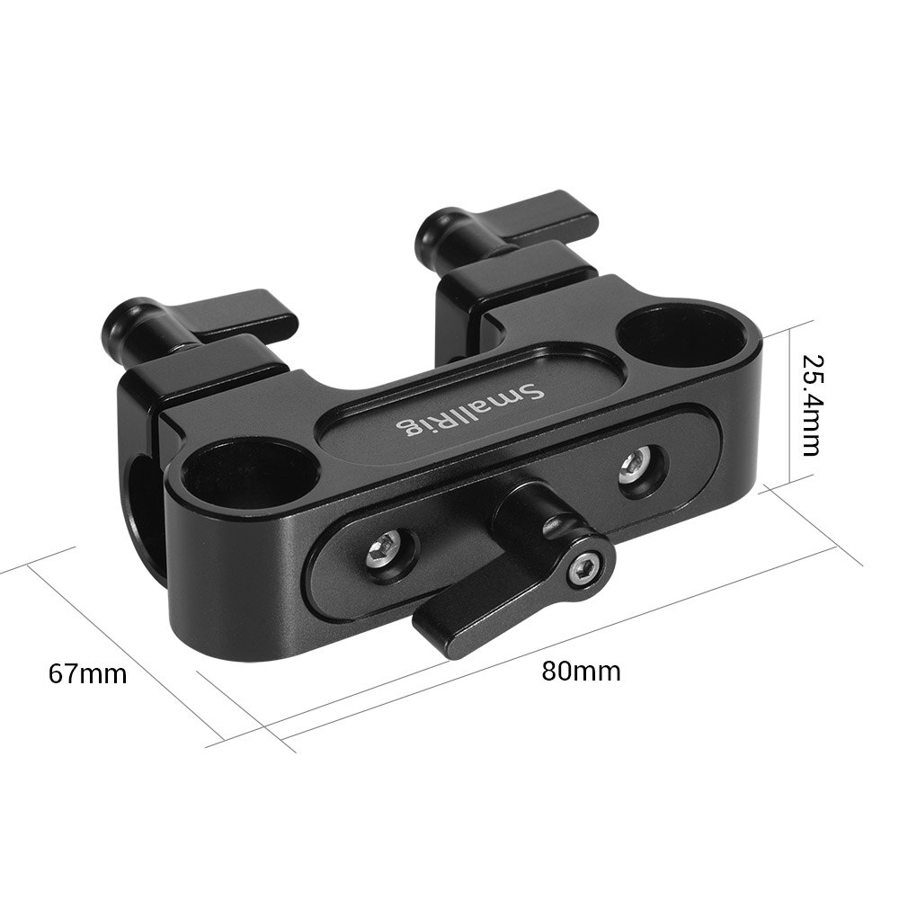 SmallRig DSLR Camera Shoulder Rig For 15mm Rail Support System 90° Double Rod Clamp Offset Rig for Handle Rig Attach 2374