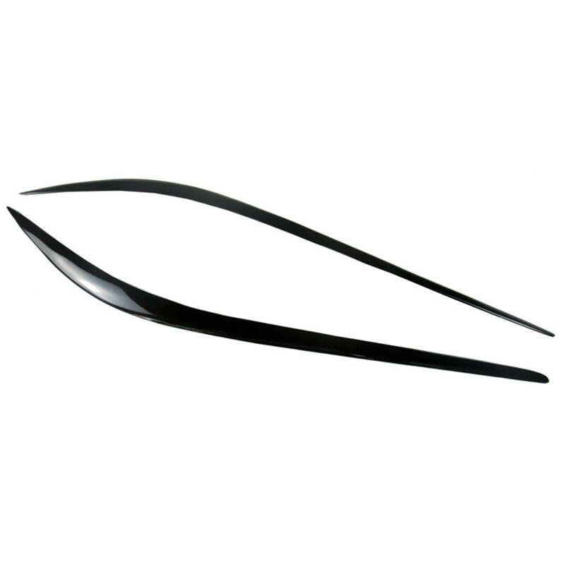 for Alfa Romeo Giulia Glossy Black Headlights Eyebrow Lamp Eyelid Cover Sticker Trim Refitting