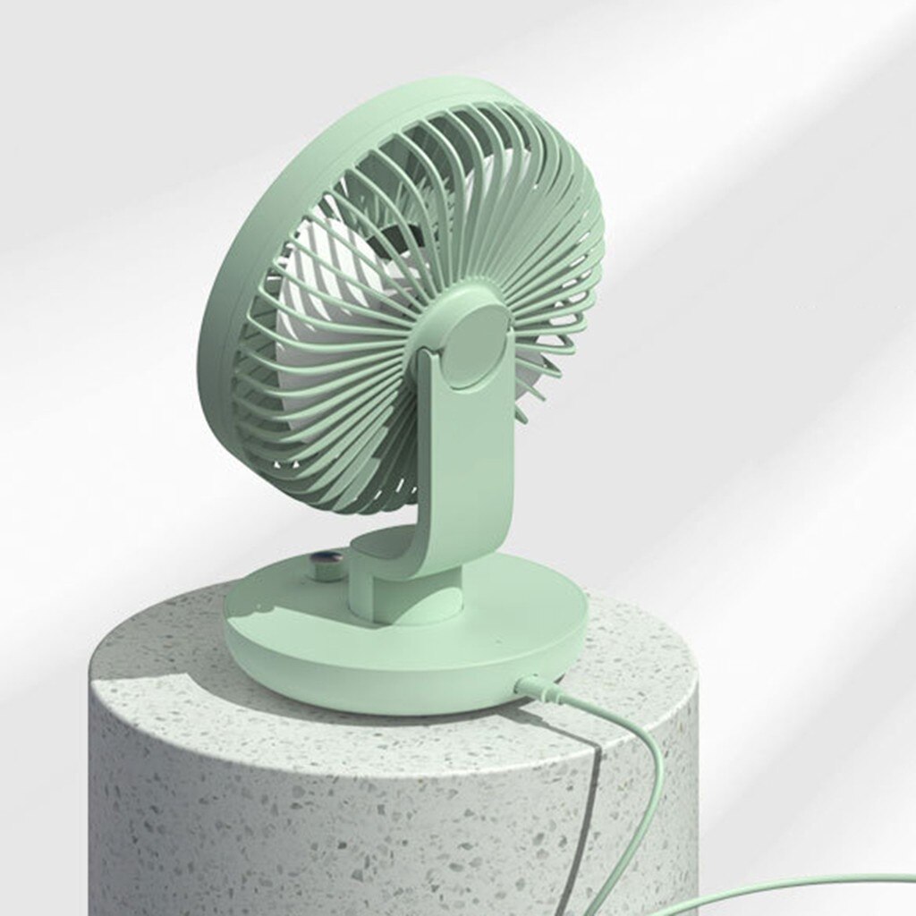 Oscillating Low Noise Smart Home Portable Handheld Multi-function Mini Fan Battery Operated Table Fan with Adjustable Head