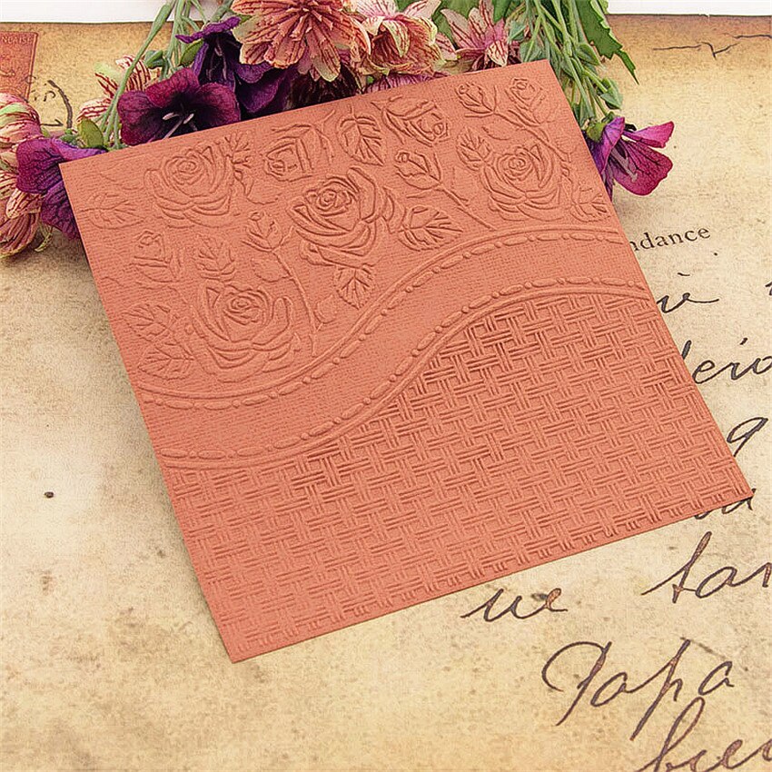 plastic flower cross stitch template craft card making paper card album wedding decoration Embossing folders