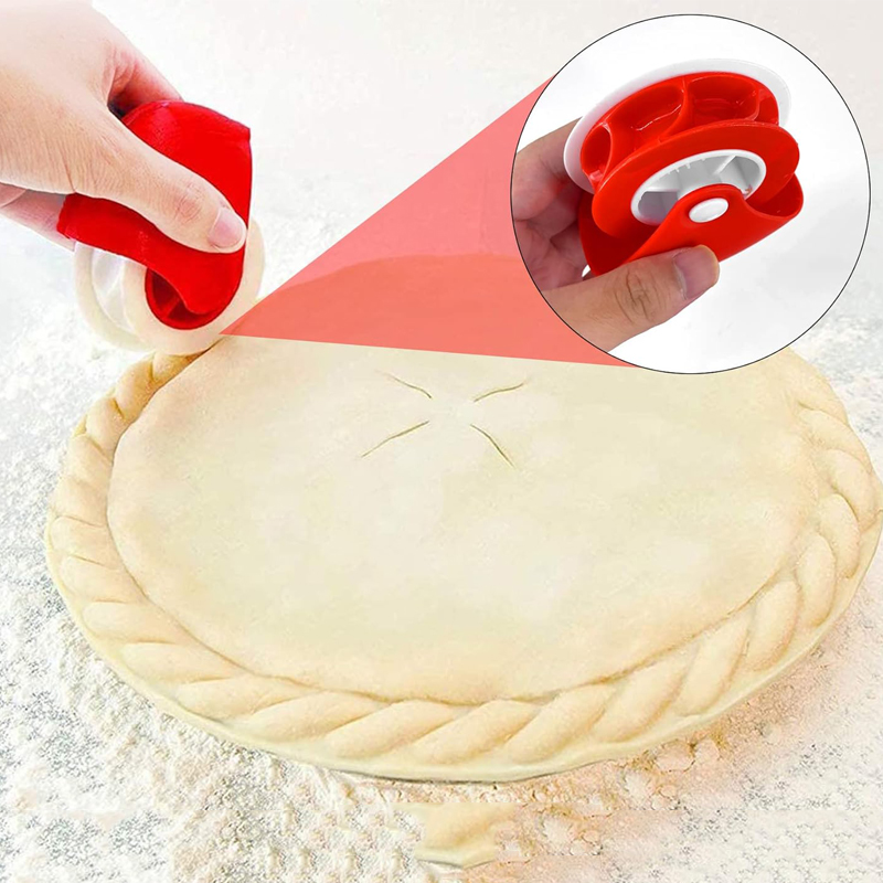 Machine de découpe de pâte à tarte, roue à rouler de façon spectaculaire, coupeur de pâte, outil de décoration, accessoires de cuisson
