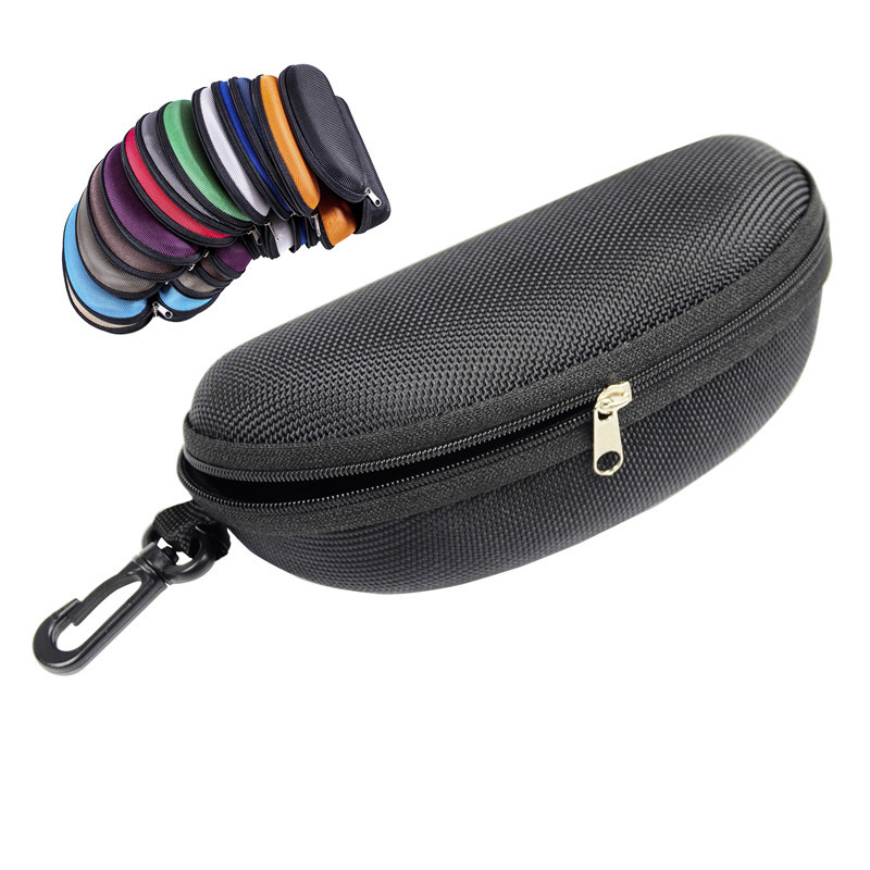 Portable Sunglasses Reading Glasses Carry Bag Hard Zipper Box Travel Pack Pouch Case