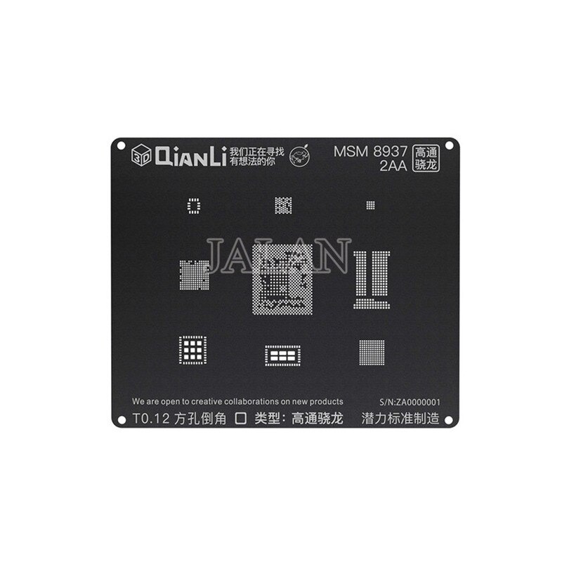 Qianli 3D Bga Reballing Stencil Plating Tin Reparatie Voor Android MSM8909 MSM8916 MSM8917 MSM8937 MSM8939 MSM8940 MSM8953: MSM 8937