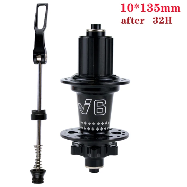 Buje de rueda de bicicleta de montaña mtb, 32 orificios, cuatro rodamientos, cubos de ruido, revestimiento, 12, 11, 10, 9, 8, 7 velocidades, 120 garras T6, adecuado para HG: Multicolor