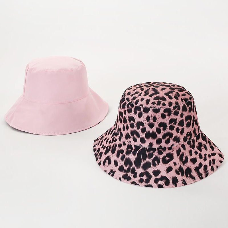 otoño invierno cálido plegable de punto de leopardo Zebra cubo sombrero para mujeres pescador sombreros Floppy protección del sol gorras cálidas