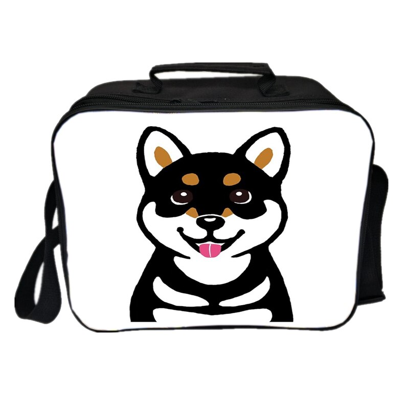 Kawaii Cute Shiba Inu Lunch Bag Picnic Insulation Bag Men Women Boys Girls Tote Cooler Beautiful Portable Lunch Box: 12