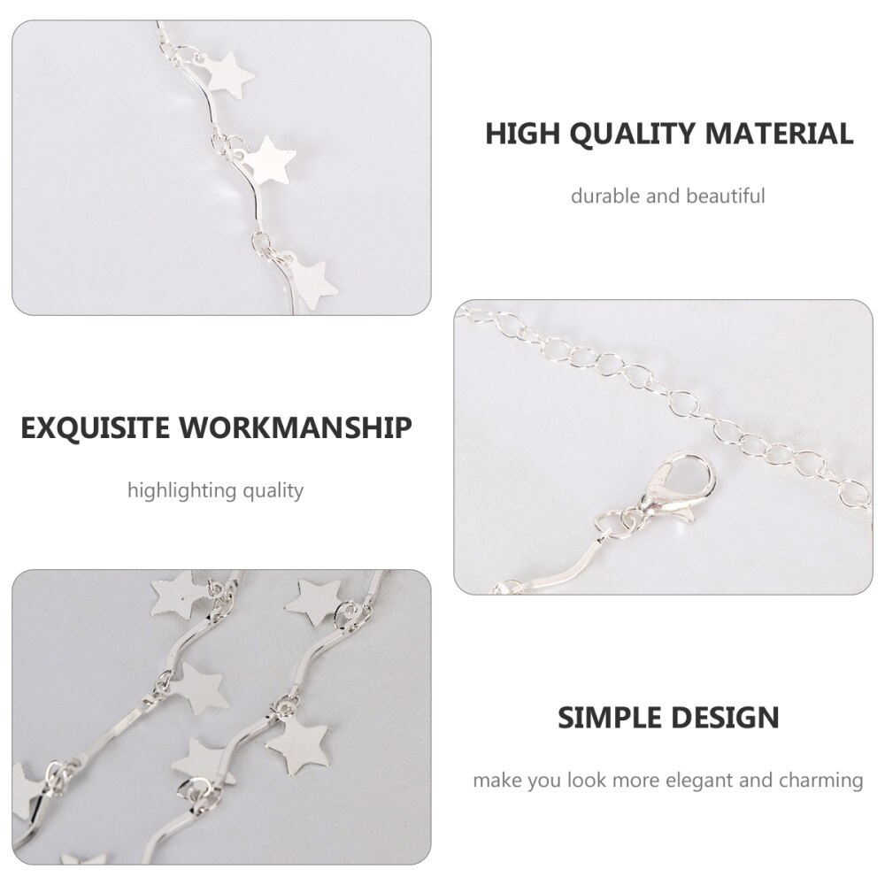 Bohemen Vrouwen Choker Zilveren Ketting Ster Choker Ketting Vrouwen Sieraden
