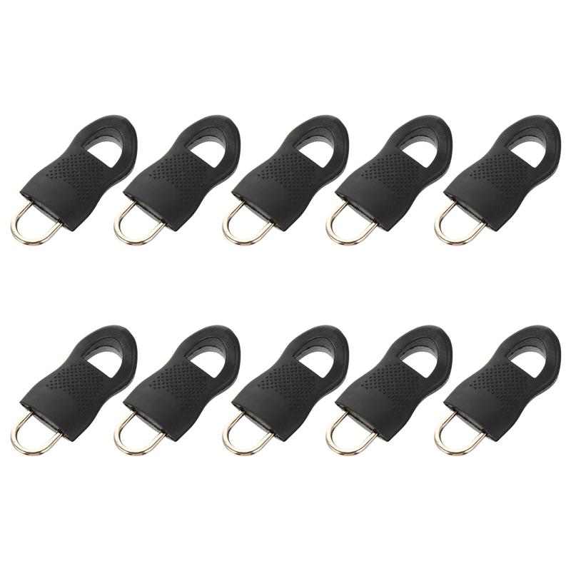 10 Uds cremallera fijadores cremallera de cuerpo de cremallera desmontable Pull Tab bolsa equipaje DIY Accesorios