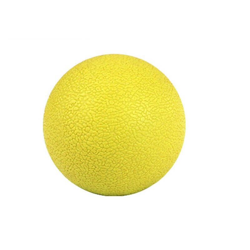 Lacrosse Massage Ball Sport Yoga Gym Balls TPE Mobility Trigger Point Body Pilates Fitness Training Neck Pain Muscle Release: YELLOW