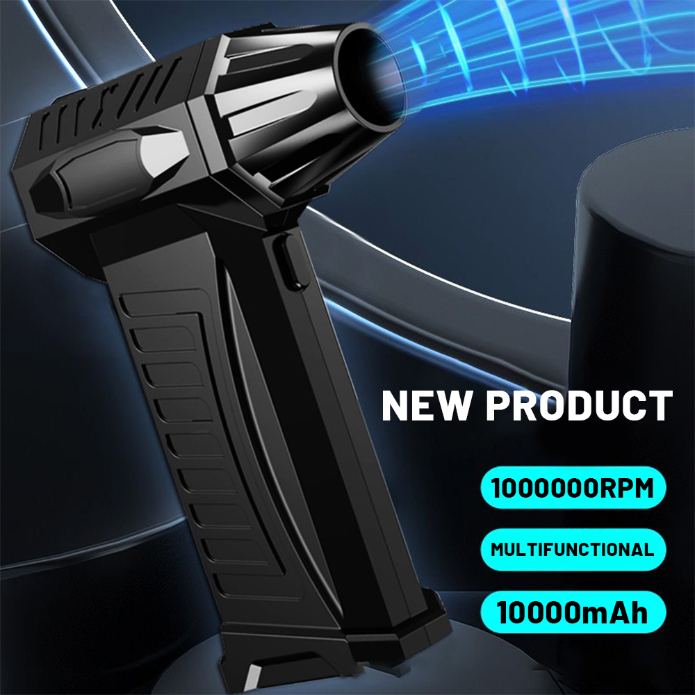 800000RPM/1000000RPM High Speed Turbo Jet Blower 10000mAh Violent Fan 58m/s Wind Speed Mini Air Blower Blow and Suck in One Tool