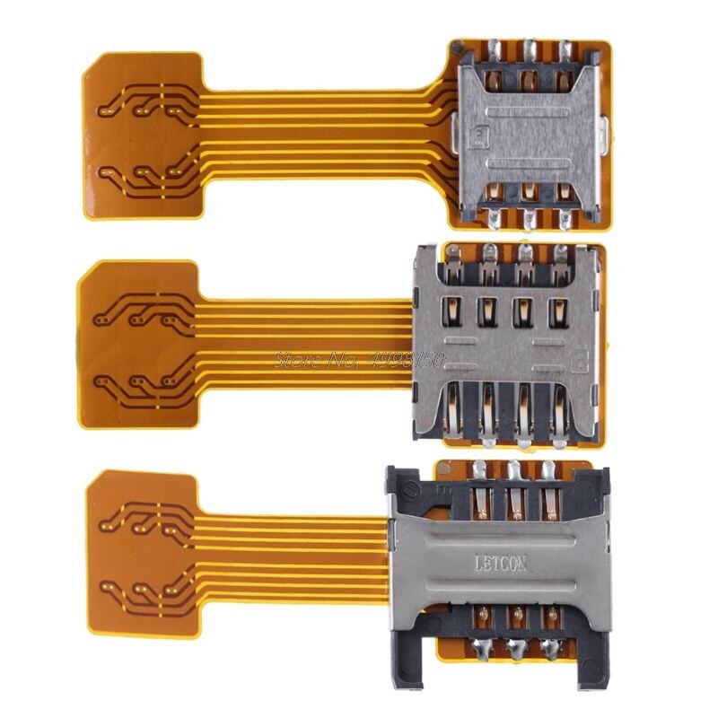 Double Double carte SIM Micro SD adaptateur pour Android téléphone Extender Nano Micro directe