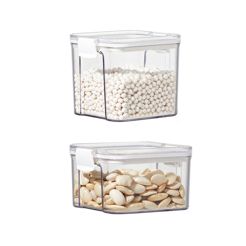 460/700 Small Food Containers Transparent Sealed Storage Box Kitchen Storage Nut Snack Storage Tank Airtight Pantry Organizer