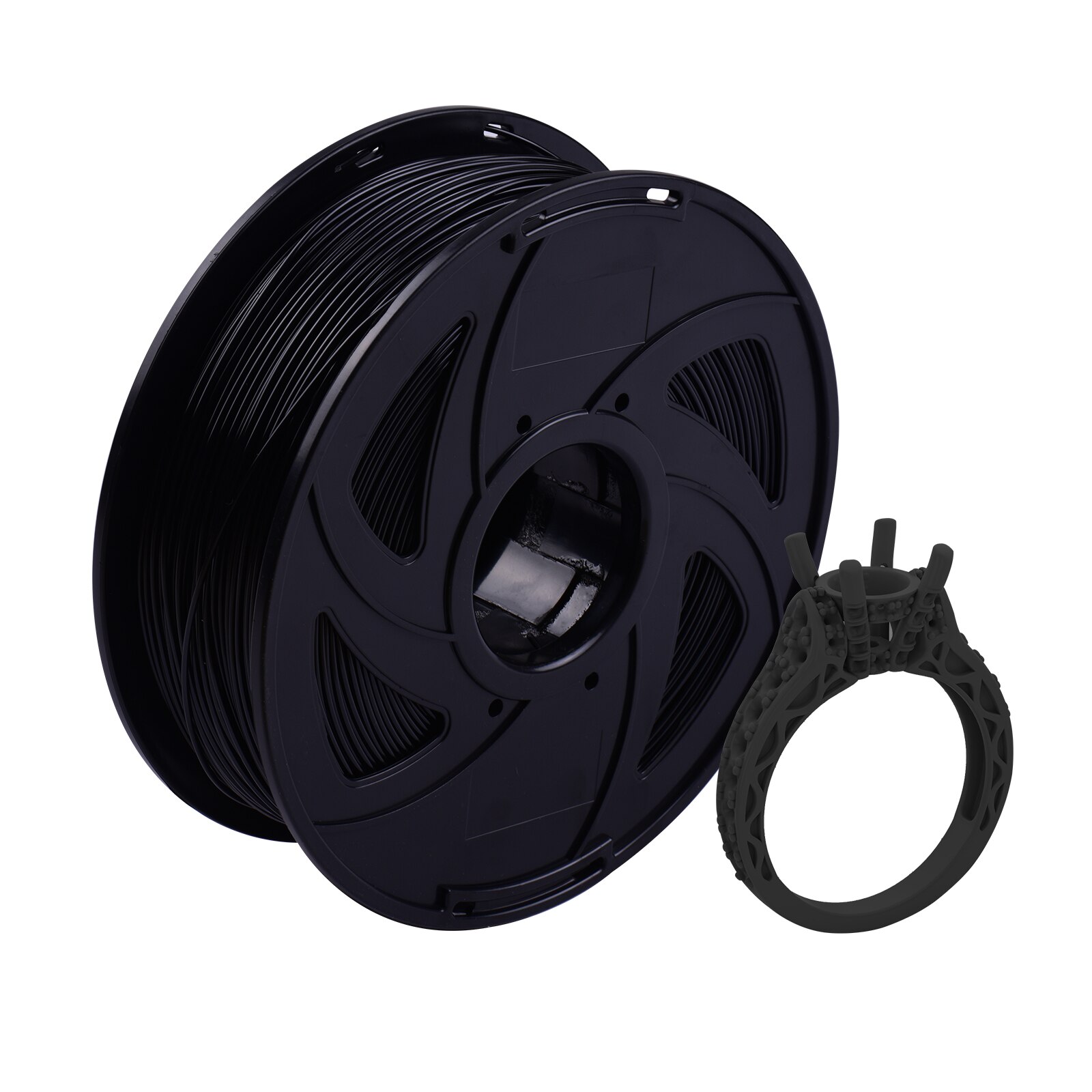 Aibecy-filamento PETG para impresora 3D, carrete sellado al vacío de 1,75mm, 1kg/2,2 libras, para la mayoría de las impresoras 3D FDM, 8 colores opcionales: Negro