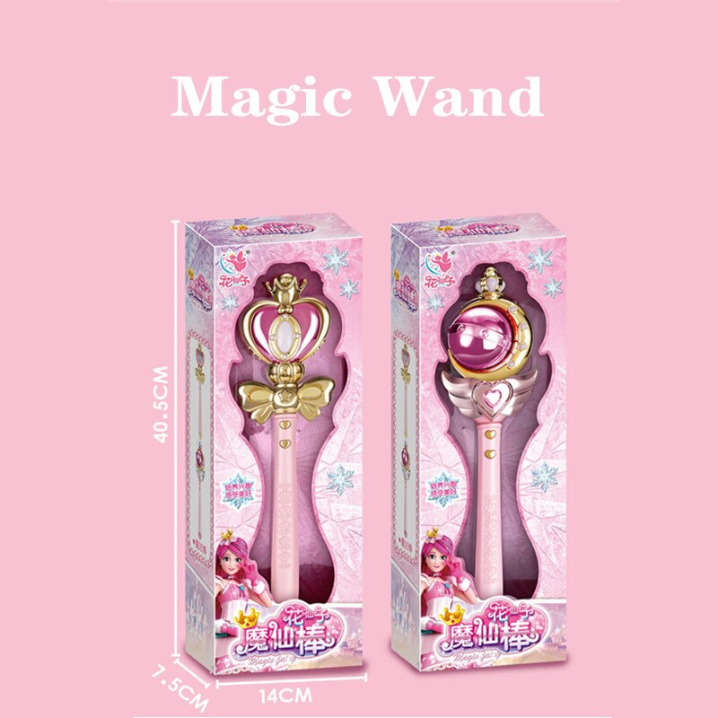 Flower Fairy Large Magic Wand Led Light Music Little Magic Fairy Princess Fairy Wand Girl Toy