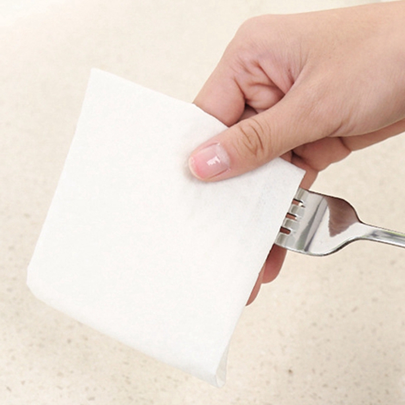 50Pcs Keuken Wegwerp Schoonmaakdoekje Absorberende Non-woven Servies Schotel Reiniging Handdoek Droog Veeg Doek Keuken Gadgets